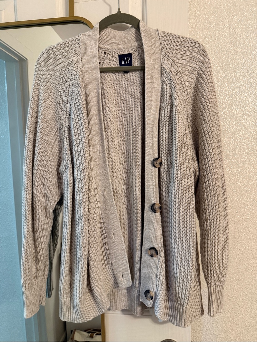 GAP Women's Button-Front Knit Cardigan Sweater